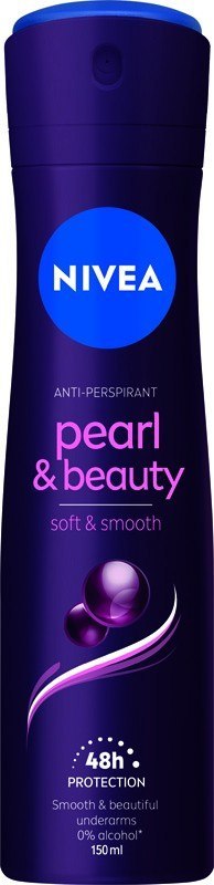 NIVEA Antyperspirant damski w sprayu Pearl & Beauty Black Pearl 150 ml NIVEA Antyperspirant damski w sprayu Pearl & Beauty Black Pearl 150 ml