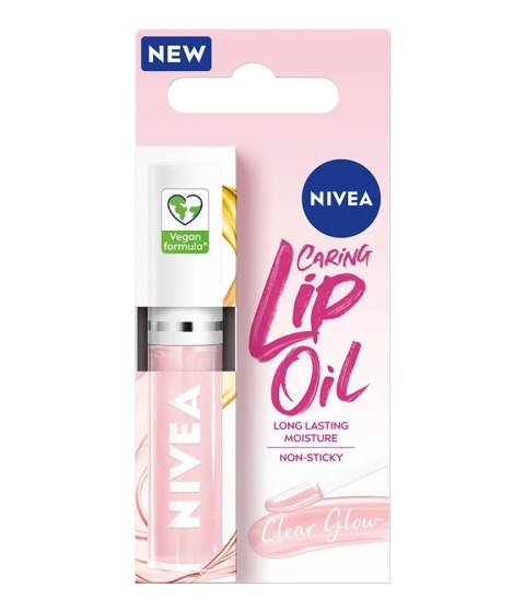 NIVEA Caring Lip Oil Pielęgnujący olejek do ust Clear Glow 5.5 ml