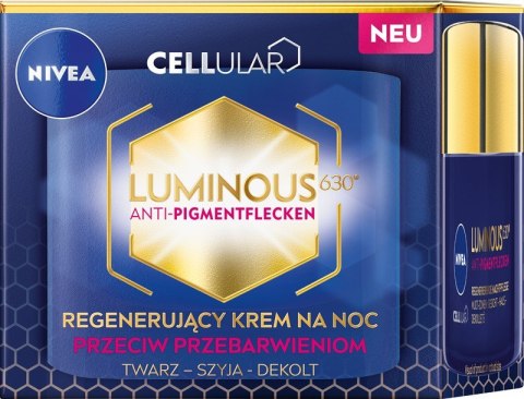 NIVEA Cellular Luminous630 Regenerujący krem przeciw przebarwieniom na noc 50 ml