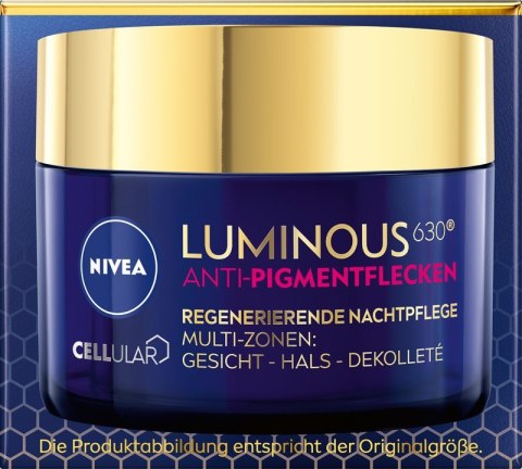 NIVEA Cellular Luminous630 Regenerujący krem przeciw przebarwieniom na noc 50 ml