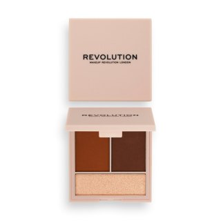 REVOLUTION Face Powder Contour Compact Paleta do konturowania Light