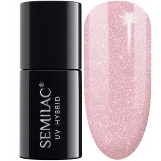 SEMILAC Extend Care 5in1 Lakier hybrydowy 805 Glitter Dirty Nude Rose 7 ml