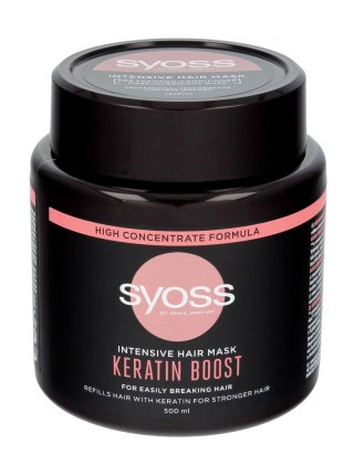 Schwarzkopf Syoss Keratin Boost Intensywna Maska do włosów łamliwych 500ml