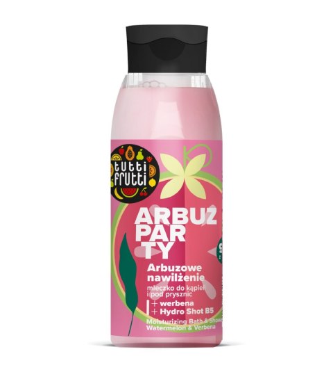 TUTTI FRUTTI Mleczko nawilżające do kąpieli i pod prysznic Arbuz i Werbena 400 ml