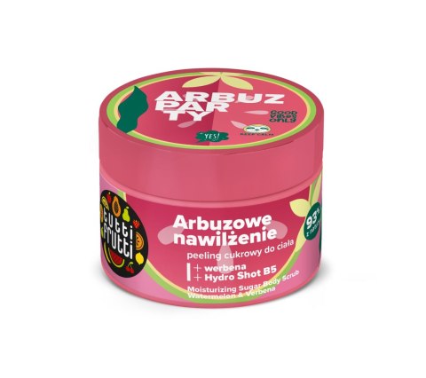 TUTTI FRUTTI Peeling nawilżający cukrowy do ciała Arbuz i Werbena 300 g