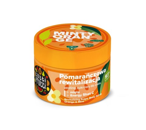 TUTTI FRUTTI Peeling rewitalizujący cukrowy do ciała Pomarańcza i Mięta 300 g