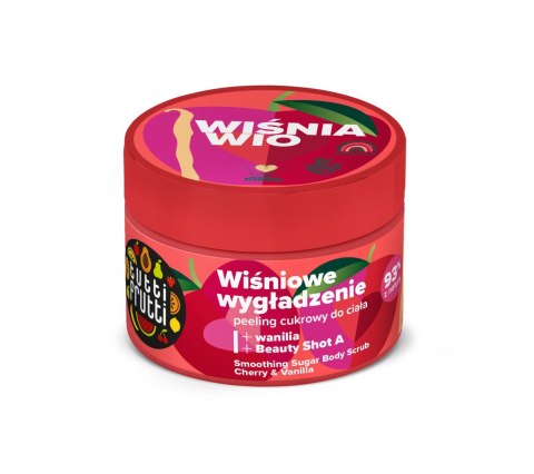 TUTTI FRUTTI Peeling wygładzający cukrowy do ciała Wiśnia i Wanilia 300 g