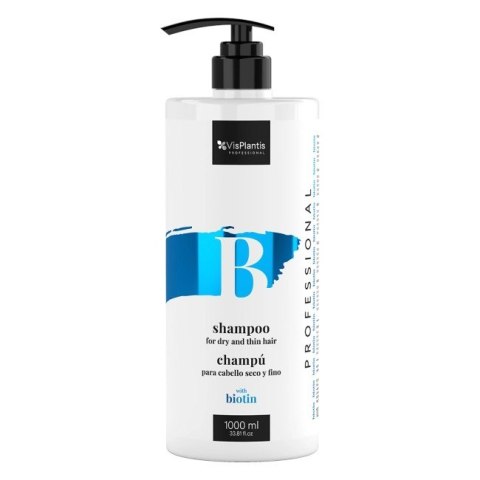Vis Plantis Professional Szampon do włosów suchych i cienkich z Biotyną 1000ml Vis Plantis Professional Szampon do włosów suchych i cienkich z Biotyną 1000ml