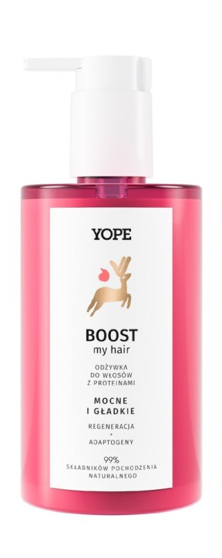 YOPE Boost My Hair Regenerująca Odżywka do włosów zniszczonych z proteinami 300ml