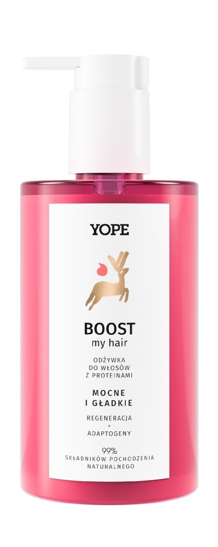 YOPE Boost My Hair Regenerująca Odżywka do włosów zniszczonych z proteinami 300ml