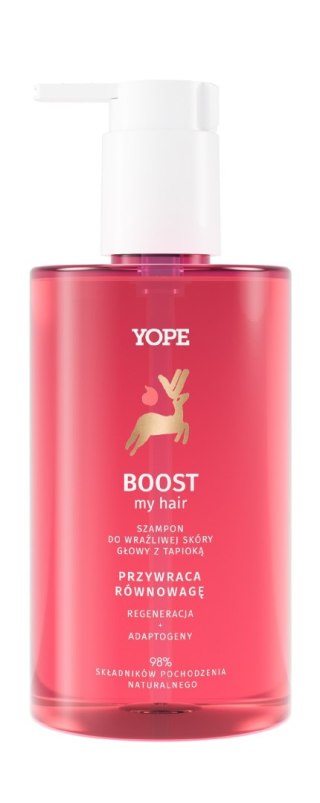 YOPE Boost My Hair Regenerujący Szampon do wrażliwej skóry głowy 300ml