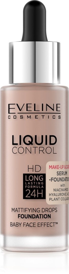 EVELINE Liquid Control HD Podkład do twarzy nr 025 Light Rose 32 ml