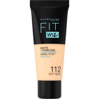 Fit Me Matte & Poreless Foundation matujący podkład do twarzy 112 Soft Beige 30ml