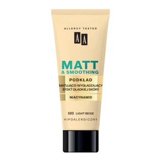 Make Up Matt podkład matująco-wygładzający 103 Light Beige 30ml