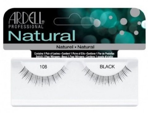 Natural 108 1 para sztucznych rzęs Black