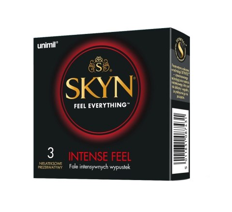 Skyn Intense Feel nielateksowe prezerwatywy z wypustkami 3szt