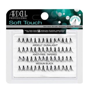 Soft Touch Knot-Free kępki rzęs Medium Black 56szt.