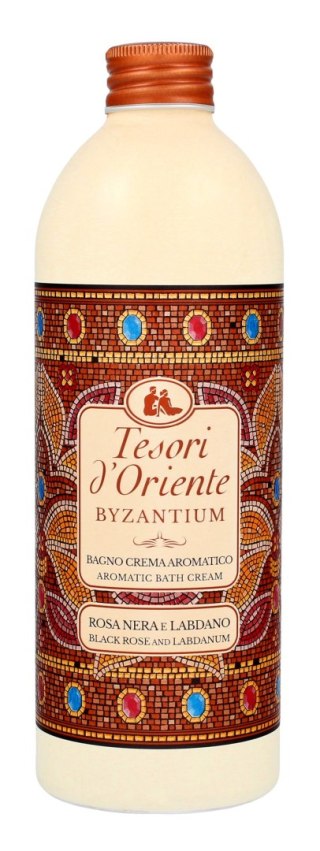 TESORI D`ORIENTE Kremowy Płyn do kąpieli Byzantium - Black Rose & Labdanum 500ml