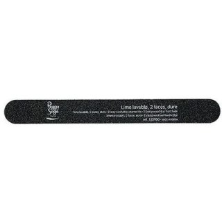 2-Way Nail File Coarse pilnik do paznokci dwustronny 100/100 czarny 1szt