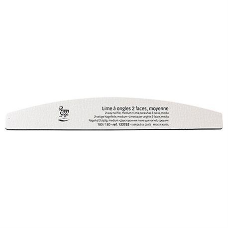 2-Way Nail File Medium pilnik do paznokci dwustronny 180/180 półksiężyc 1szt