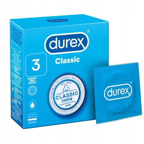 Durex prezerwatywy Classic klasyczne 3 szt