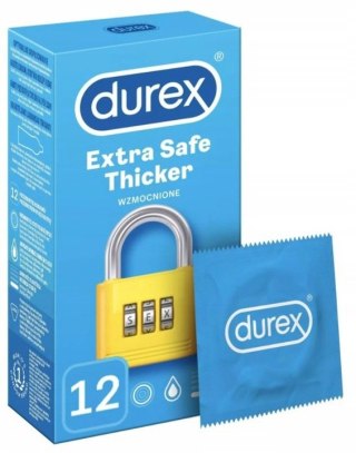 Durex prezerwatywy Extra Safe 12 szt grubsze nawilżane