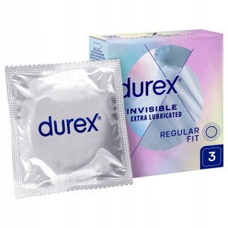 Durex prezerwatywy Invisible dodatkowo nawilżane 3 szt cienkie