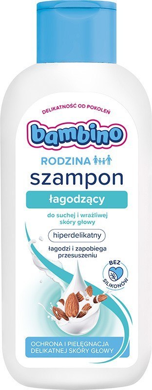 BAMBINO Rodzina Szampon łagodzący do suchej i wrażliwej skóry głowy 400 ml