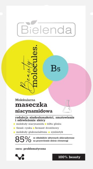 BIELENDA BEAUTY MOLECULES Molekularna Maseczka niacynamidowa 8 g