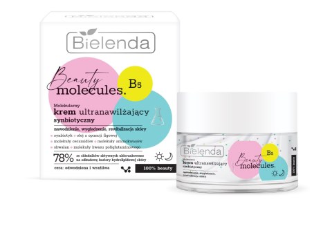 BIELENDA BEAUTY MOLECULES Molekularny Krem ultranawilżający synbiotyczny 50 ml