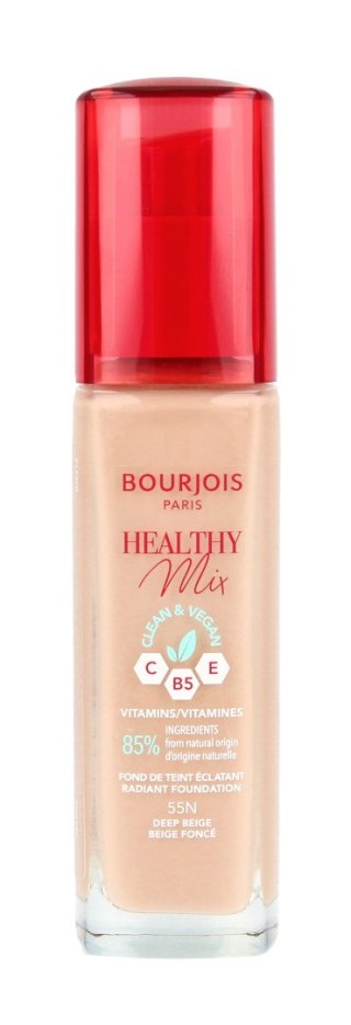 Bourjois Podkład do twarzy Healthy Mix Clean&Vegan - nr 55N Deep Beige 30ml