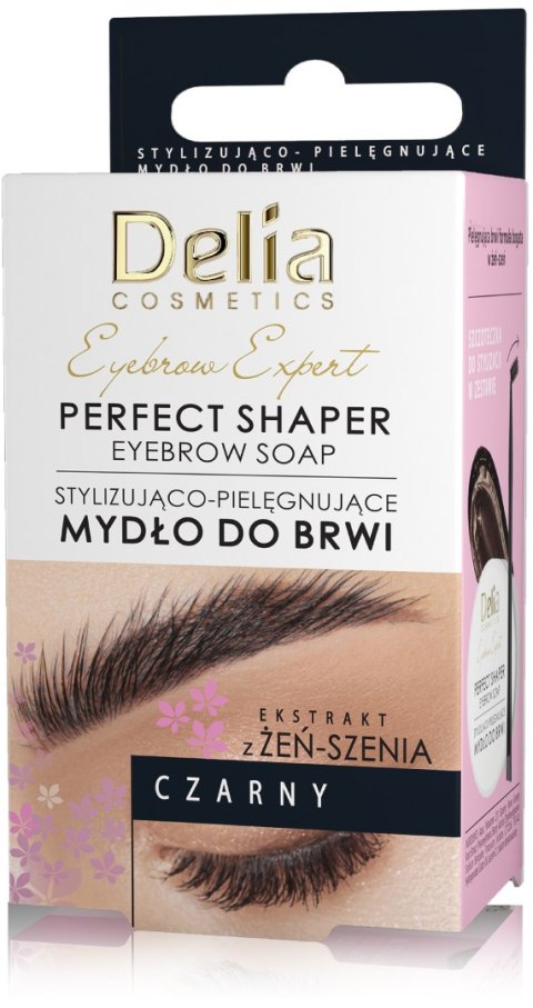 Delia Cosmetics Eyebrow Expert Stylizująco-Pielęgnujące Mydło do brwi - czarne 10ml Delia Cosmetics Eyebrow Expert Stylizująco-Pielęgnujące Mydło do brwi - czarne 10ml