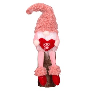 ECARLA Maskotka Krasnal Kiss Me - różowa bukla 1szt