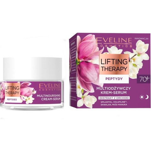 EVELINE Lifting Therapy Peptydy 70+ Multiodżywczy Krem-serum na dzień i noc 50 ml