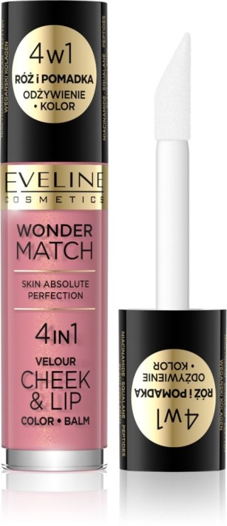 EVELINE Wonder Match Róż i Pomadka w płynie nr 03 4.5 ml