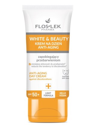 FLOS WHITE Krem zapobiegający przebarw.spf 50