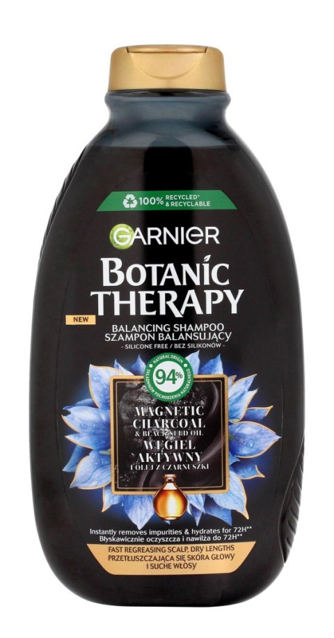 GARNIER Botanic Therapy Balansujący Szampon do przetłuszczających się włosów i suchej skóry głowy z węglem aktywnym 400 ml GARNIER Botanic Therapy Balansujący Szampon do przetłuszczających się włosów i suchej skóry głowy z węglem aktywnym 400 ml
