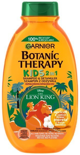 GARNIER Botanic Therapy Kids Szampon do włosów z odżywką 2w1 - Lion King 250 ml