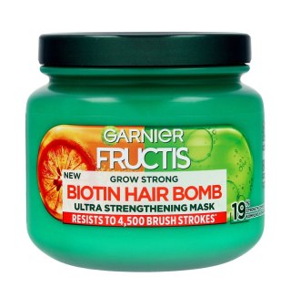 GARNIER Fructis Grow Strong Ultra Wzmacniająca Maska do włosów Biotin Hair Bomb 320ml