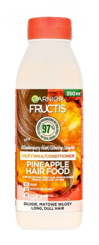 GARNIER Fructis Hair Food Pineapple Odżywka olśniewający blask do włosów długich i matowych 350 ml