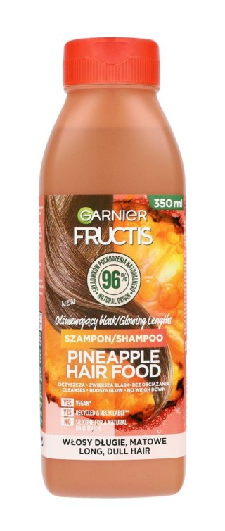 GARNIER Fructis Hair Food Szampon olśniewający blask do włosów długich i matowych - Pineapple 350 ml