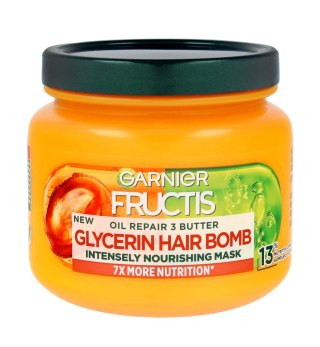 GARNIER Fructis Oil Repair 3 Butter Intensywnie Odżywiająca Maska do włosów Glycerin Hair Bomb 320ml