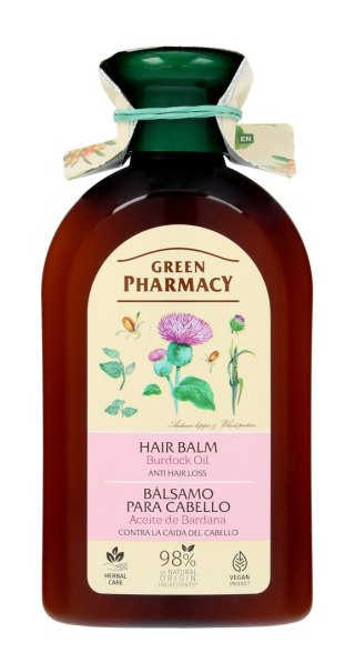 GREEN PHARMACY Balsam do włosów osłabionych i wypadających Olejek Łopianowy 300 ml