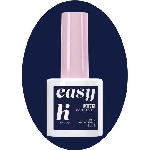 Hi Hybrid Lakier hybrydowy Easy 3w1 #619 Nightfall Blue 5ml Hi Hybrid Lakier hybrydowy Easy 3w1 #619 Nightfall Blue 5ml