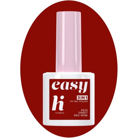 Hi Hybrid Lakier hybrydowy Easy 3w1 #620 Red Wine 5ml