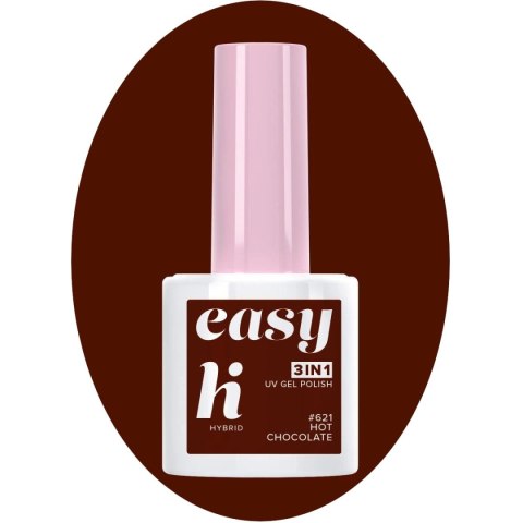 Hi Hybrid Lakier hybrydowy Easy 3w1 #621 Hot Chocolate 5ml Hi Hybrid Lakier hybrydowy Easy 3w1 #621 Hot Chocolate 5ml
