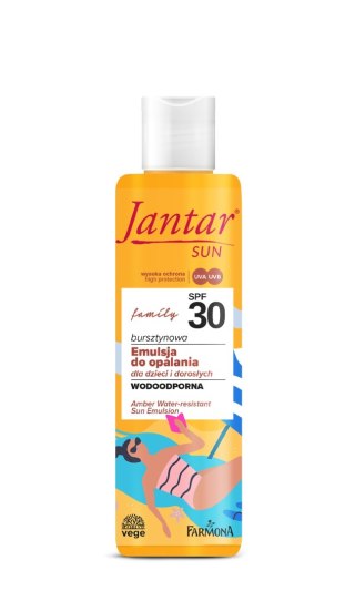 JANTAR Sun Bursztynowa emulsja wodoodporna do opalania SPF 30 Family 200ml