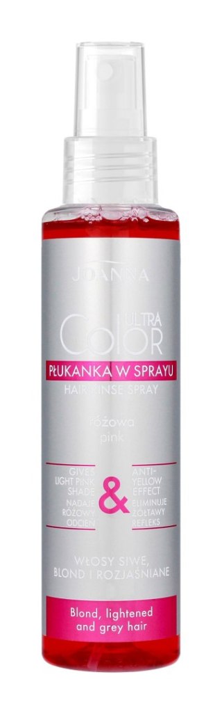 JOANNA Ultra Color Płukanka do włosów w sprayu różowa 150 ml