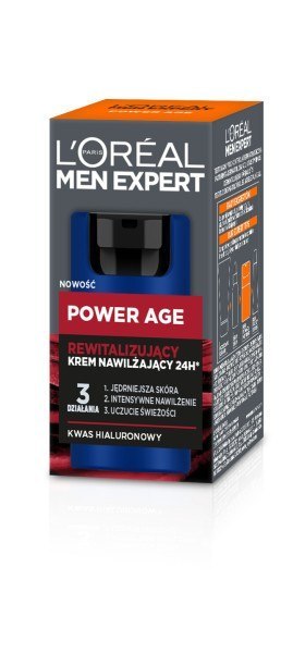 LOREAL Men Expert Power Age Rewitalizujący Krem nawilżający 24H dla mężczyzn 50 ml