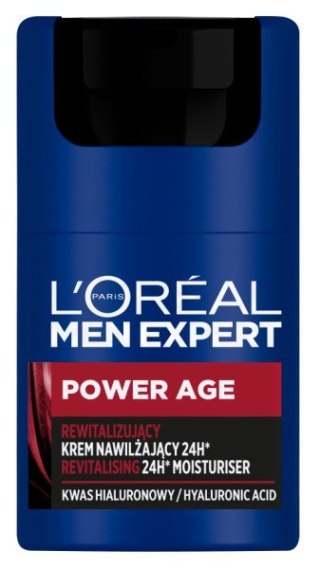 LOREAL Men Expert Power Age Rewitalizujący Krem nawilżający 24H dla mężczyzn 50 ml